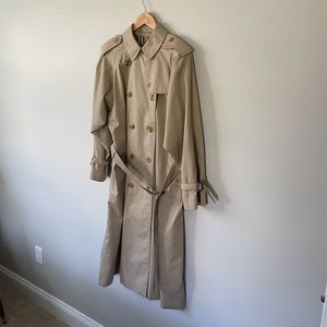 Vintage 90s Burberry Trench Coat - 16 Long